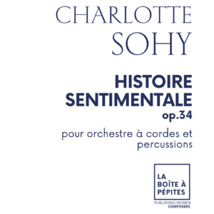 Couverture Histoire sentimentale Sohy