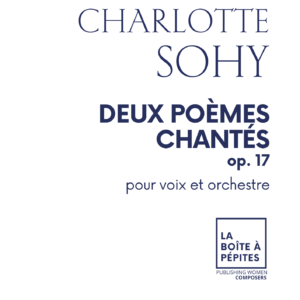 Couverture Deux poèmes chantés orchestre Sohy